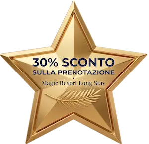 Offerta sconto 30% per soggiorni lunghi al Magic Resort Offerta sconto 30% per soggiorni lunghi al Magic Resort